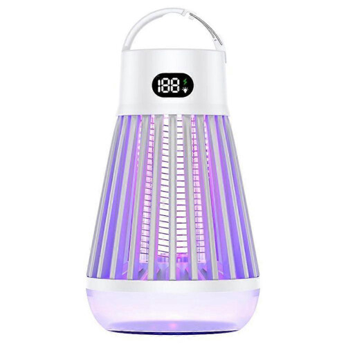 (White) Zappify 2.0, New Zappify Mosquito Zapper, USB Rechargeable Portable Zapper