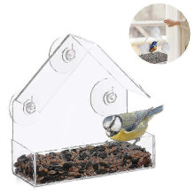 2026 Suitable Window Bird Feeder for Outside with Strong Suction Cups, Fits for Cardinals, Finches, Chickadees etc.