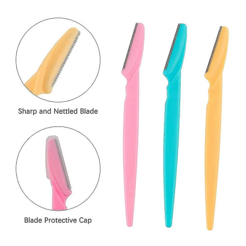 Eyebrow Razor,60 Pcs Eyebrow Razors Multipurpose Exfoliating - RiRi 2