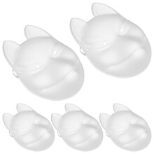 5Stk Pappfuchs Maske Unbemalt Dekorative Tiermaske