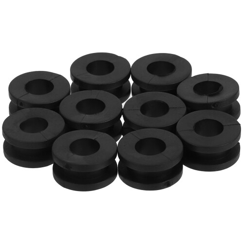 10Stk Gummidichtungen Ersatz Grommets Schwarz Universal
