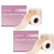 (2pcs) Collagen Scar Tape For Face, Losveo Silicone Scar Sheets For Face Wrinkles