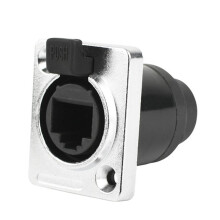 4X Connettore di Rete Impermeabile RJ45 8P8C Femmina per Montaggio Un Pannello Connettore Ethernet RJ45 (Stile 4)
