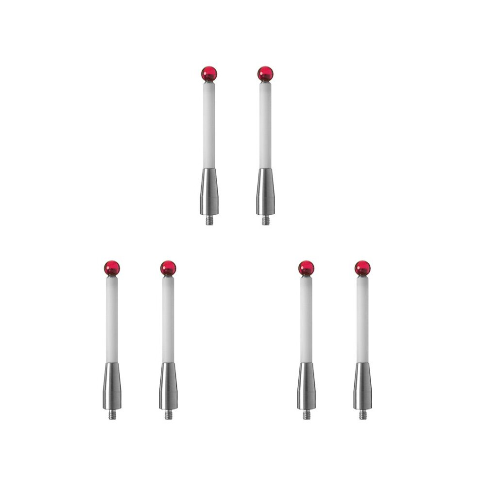 6Pcs Cmm Probe Stylus 6Mm Tip Cmm Contact Probes Ceramic Shafts Probe Testing Accessories For Renishaw A-5000-3709 6032125165382