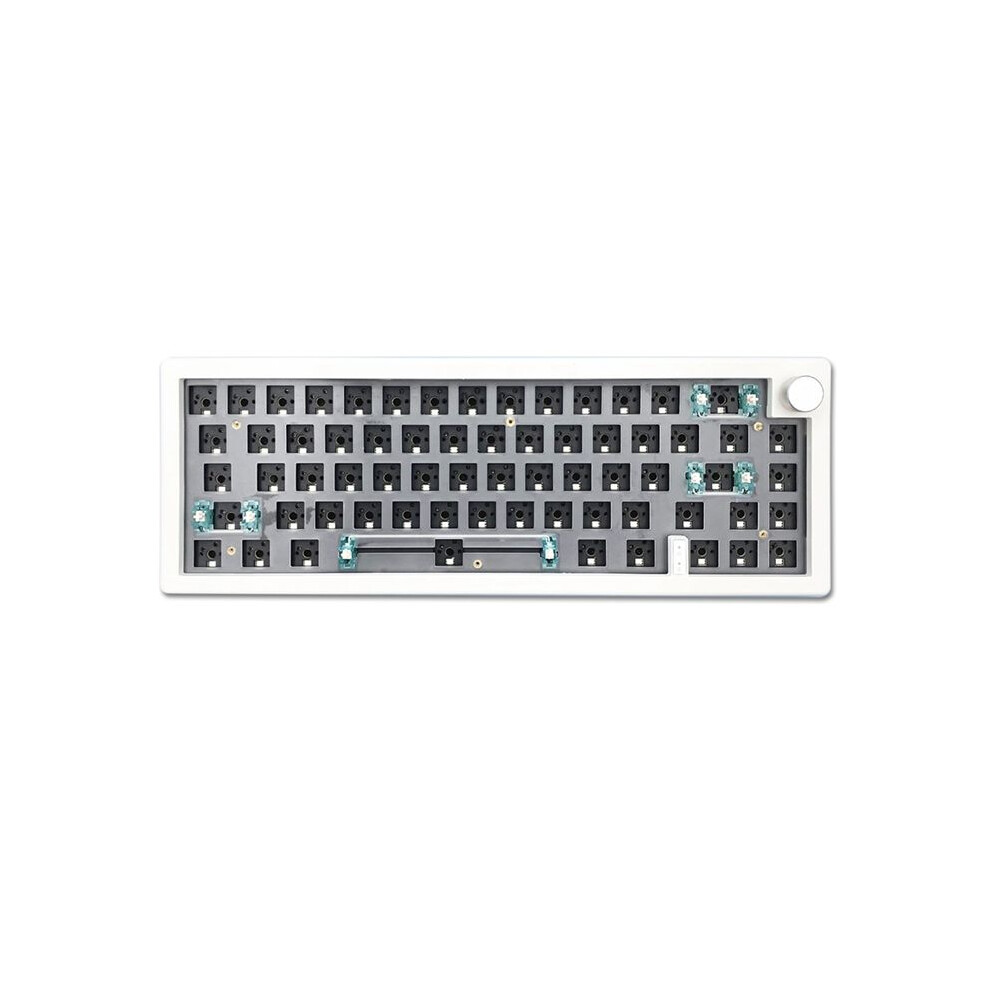 Gmk67 Hot Swappable Rgb Backlight Mechanical Keyboard Kit 2.4G Wireless 3 Mode Customized Diy Keyboard White 6032244139400