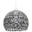 Alice Vintage Silver Glass Ball Ceiling Pendant 2