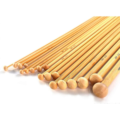 Knitting Needles Bamboo Set 18 Size (36pcs) Knitting Crochet Hooks - DD 1