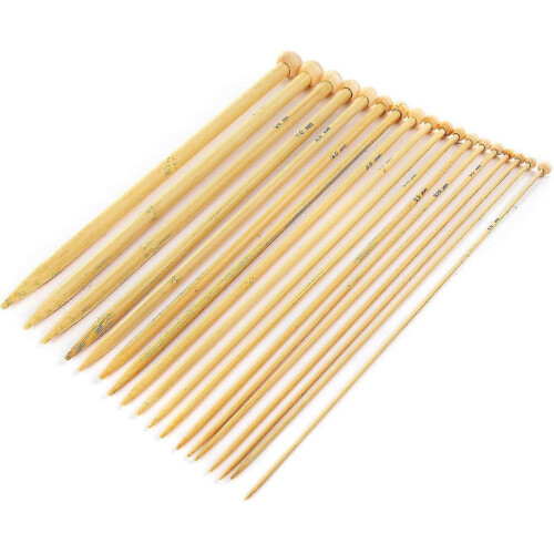 Knitting Needles Bamboo Set 18 Size (36pcs) Knitting Crochet Hooks - DD 2