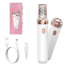(White) Pluxy Epil Pro 3.0 Cordless Facial Epilator & Eyebrow Razor - 2-in-1 Hair Remover for Face, Hands, Legs, Underarms, Bikini Line