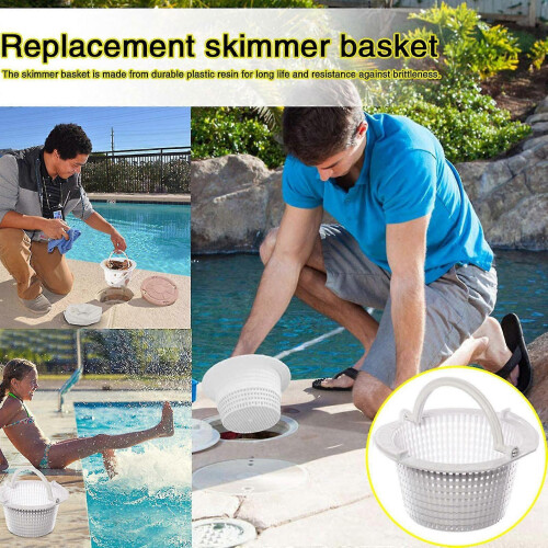 (2Pcs) Skimmer Baskets Pond Basket Replacement Filter Swimming Pool Practical 1