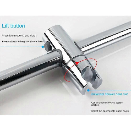(20mm)Shower Bracket Fixture Inline 360 Degree Rotation Adjustment Free Adjustment 2