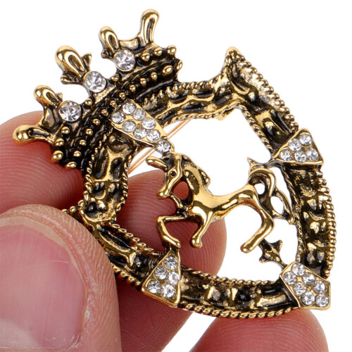 Crown Brosche Set Mit 2 2