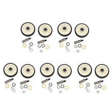 10PCS Trockner Trommel UnterstüTzung Roller und Welle für 303373, 12051541, ER303373K, 303373K