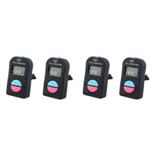 4 Stück Digitaler Handzähler, Elektronisch Addieren, Subtrahieren, Manueller Clicker, Mechanischer Hand-Klickzähler