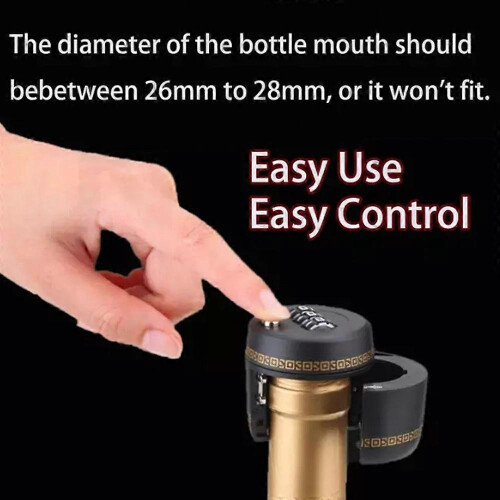 (1pc) 1-3pcs Soda Bottle Lock Cap,Bottle Cap Lock,Wine Bottle Lock Cap Combination Password 2