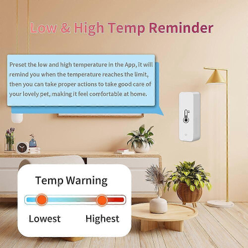 2pcs Tuya Wifi Temperature and Humidity Sensor Indoor Thermometer Hygrometer 1
