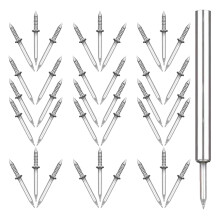 1 Set Nahtlose Nägel Kleinkopf Zierleisten