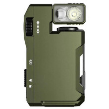 (Green) G5 EDC Flashlight 400Lumens 3 Modes EDC Flashlight Rechargeable Mini Light with Magnets Mini Portable Design for Outdoor Emergency