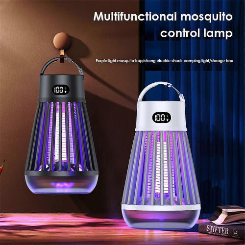 (White) Zappify 2.0, New Zappify Mosquito Zapper, USB Rechargeable Portable Zapper 1