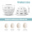 Silicone Egg Brush Scrubber 34g 5.5x4cm White 2