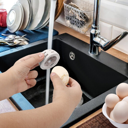 Silicone Egg Brush Scrubber 34g 5.5x4cm White 2