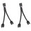 Computer Motherboard USB 2.0 9Pin to Dual 9 Pin Extension Cable Black 1