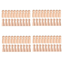 Houten Peg Doll, Onvoltooide Houten Mensen, Gewone  Lichamen, Engelenpoppen voor Doe-Het-Zelf-Knutselpakket van 80
