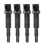 4 Pcs for BMW E46 E60 E85 E90 Ignition Coils with Spark Plug Connector 12138657273 12137594937 1
