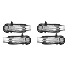 4x + Rechts Achteruitrijrichtingaanwijzer Achteruitkijkspiegel Zijlicht voor - 03-07 C W203 A2038201521 A2038201621