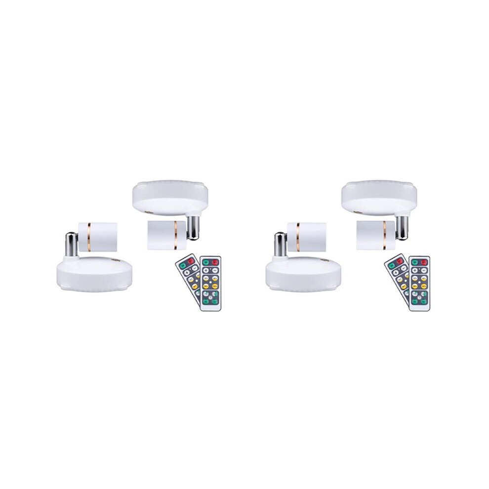Wireless Spot Lights Battery Operated Accent Lights Indoor Dimmable Led Spotlight Anywhere Rotatable Wall Light(4 Pack) 6032533556727