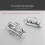 (F) 2PCS Solid Sink Overflow Covers Kitchen Bathroom Basin Trim Round Hole Caps 2