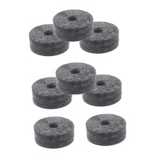 8pcs Drum Cymbal Felts Noise Reduction Pads for Drum Set Grey Durable Drum Accessories