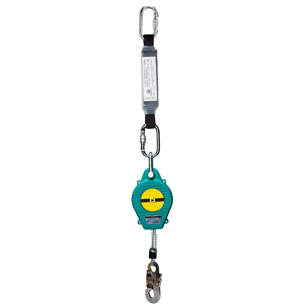 Fall Protection Lifeline 10M Self Retracting With Shock Absorber For Roofing Safety 150Kg 9771547651062