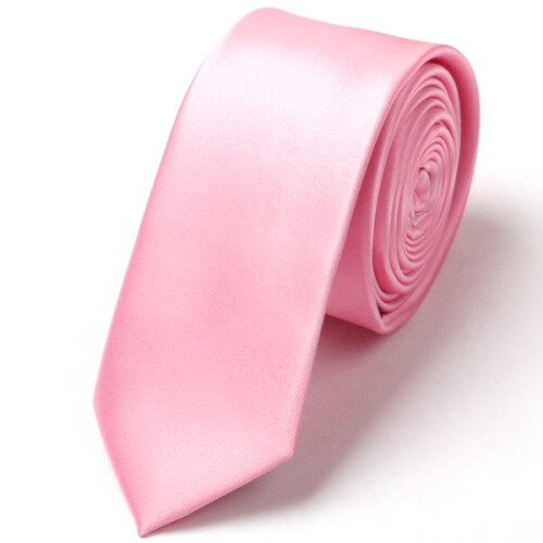 Pink Satin Schlanke Herrenmode