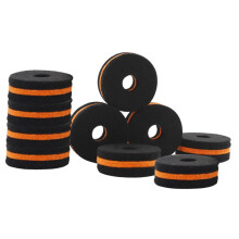 10pcs Cymbal Felt Pads for Drum Set Black Gold Washers Durable Protection Cushion