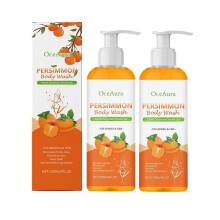 (2pcs) 1-3X 120ML Persimmon Body Wash Refreshing Moisturizing Deeply Nourishing Body Cleanser Natural Ingredients Sensitive Skin Gentle Body
