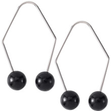Dimple Maker Facial Muscle Trainer for Natural Cheek Dimples and Beautiful Smile, 2pcs Black