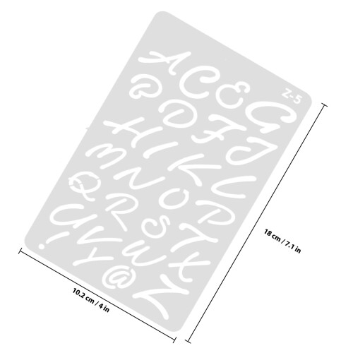 Worgeous 20 Bögen Schablonen Handbuch Doodle Vorlage 1