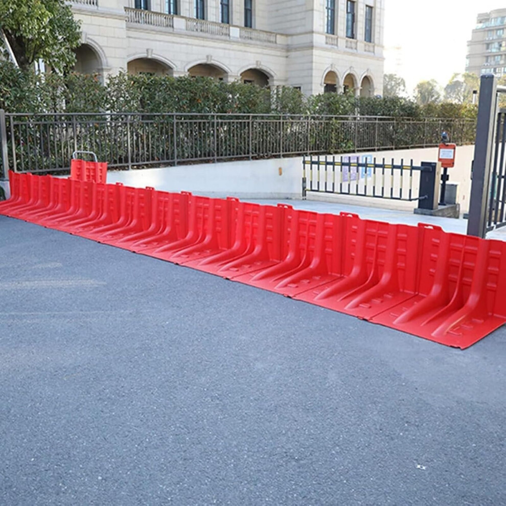 Flood Barrier Lshaped Abs Water Barrier For Garage Flood Protection Outdoor Reusable 2Pcs 9771547651086