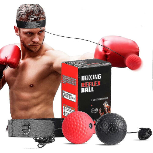 Boxing Reflex Training Balls,speed Fitness Ball with Adjustable Headband