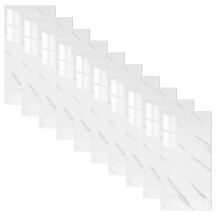 10Stk Weiße Marmor Tapete Peel and Stick PVC Robust Für Zuhause