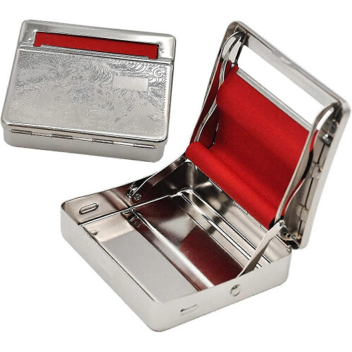 Rolling Machine Metal Red Cloth Automatic Cigarette Tobacc Roller Box & Storage Box 70mm - RiRi