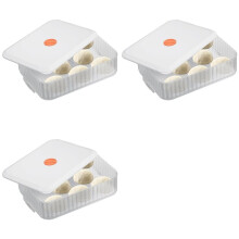 3X Pizzadeegrijsdoos, Stapelbare Pizzadeegcontainer met Deksel, Broodfermentatie-Opslagdozen, Deegrijsdoos