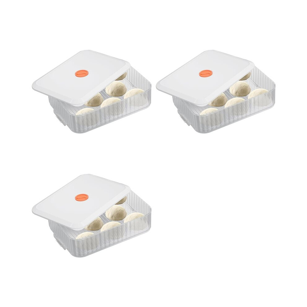 3X Pizza Dough Proofing Box, Stackable Pizza Dough Container W/Lid Bread Fermentation Storage Boxes, Dough Rising Box 6032533593913