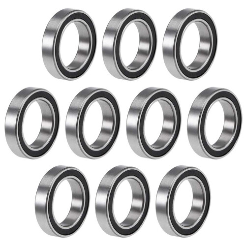 10PCS 6701-2RS 12X18X4 mm Miniature Double Rubber Sealed Deep   Bearings 1