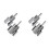 2X Integrated Internal & External Pipe Threading Tool, Dual-Function Pipe Thread Cutting Tool, 1/2inch + 3/4inch 1