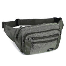Sports Fanny Pack for Men and Women 6 Zip Pockets Waterproof Fanny Pack (green) - DD01