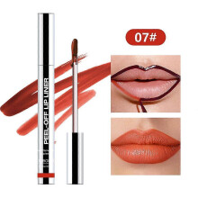 (Color08) Peel Off Lip Liner Stain, Transfer-proof Waterproof Lip Tint,Non-Stick Cup Lip Stick Cosmetic, for Daily Party Use