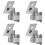 4X Wall-Mounted Bracket Face Recognition Machines Access Control Multi-Angle Adjustment Universal Aluminum Alloy Base 1