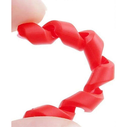 5pcs Bicycle Brake Cable Sleeve Protector Threaded Conduit Sleeve (Red) - DD01